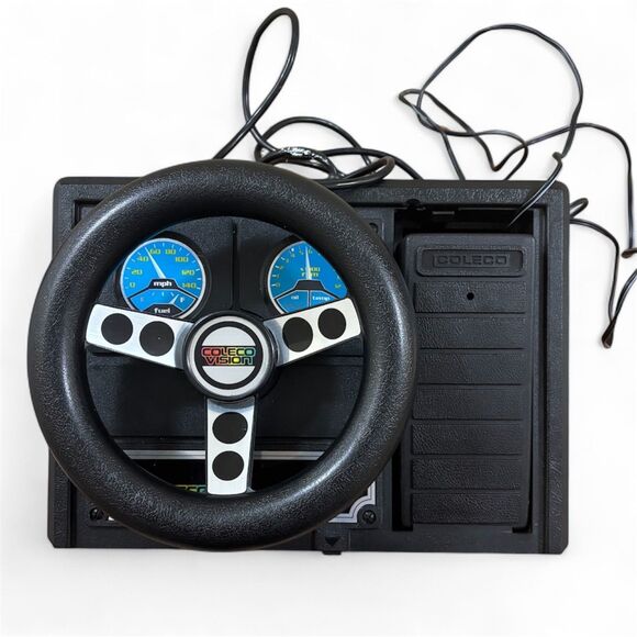 ColecoVision Expansion Module #2 Steering Wheel, Foot Pedal & Turbo Game Working - Picture 2 of 15